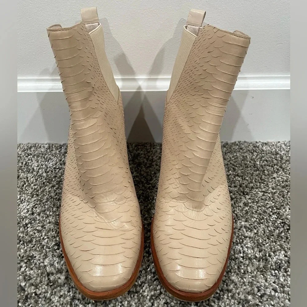 Pour La Victoire Willux women's leather heeled boots, size 8.5 - Picture 3 of 14